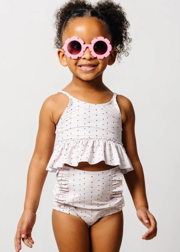 All Neutral | Mini Down in Front Ruffle Bottoms
