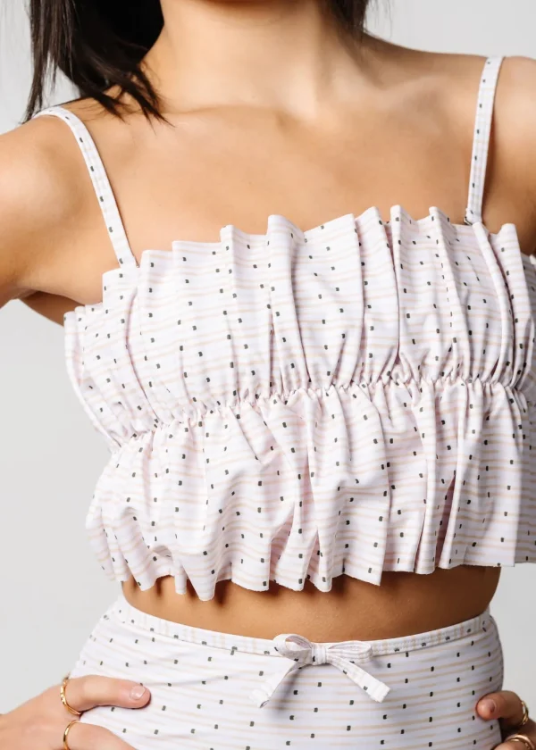 All Neutral | Youth Oversized Ruffle Top