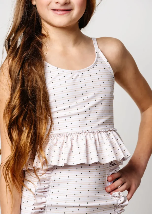 All Neutral | Youth Peplum Top