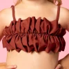 Amber Brown | Mini Oversized Ruffle Top