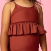 Amber Brown | Mini Peplum Top