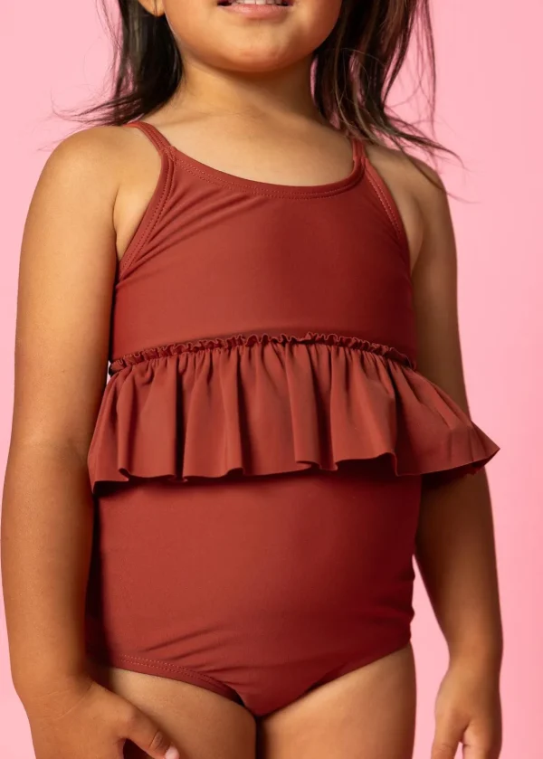 Amber Brown | Mini Peplum Top