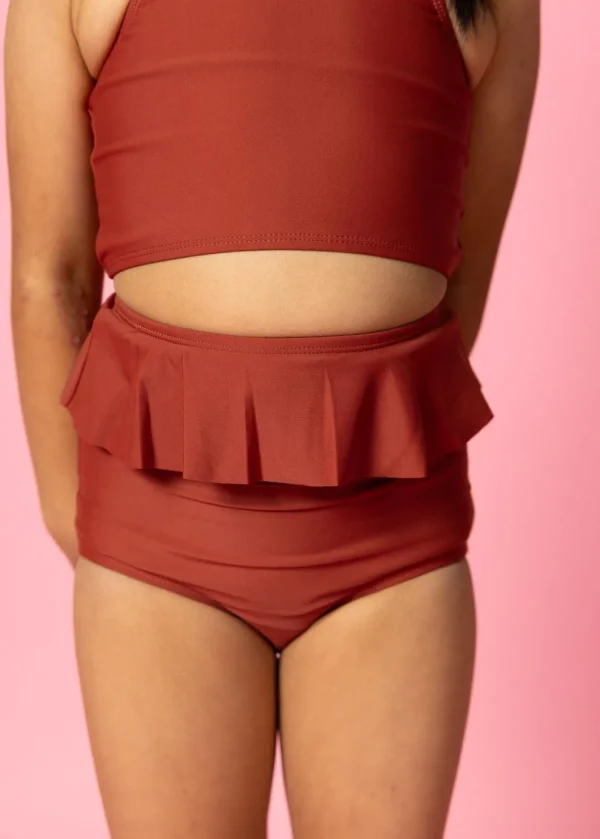 Amber Brown | Mini Peplum Bottoms