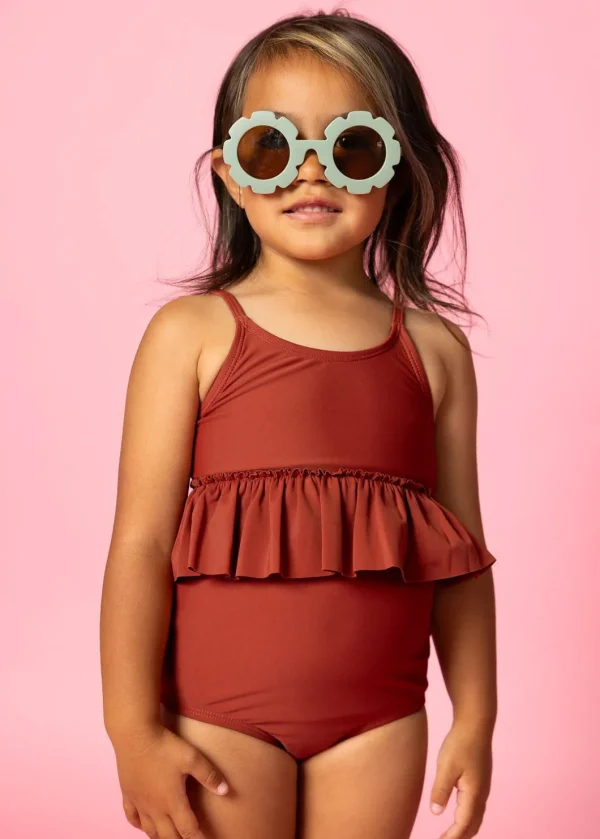 Amber Brown | Mini Peplum Top