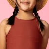Amber Brown | Mini Racer Back Top