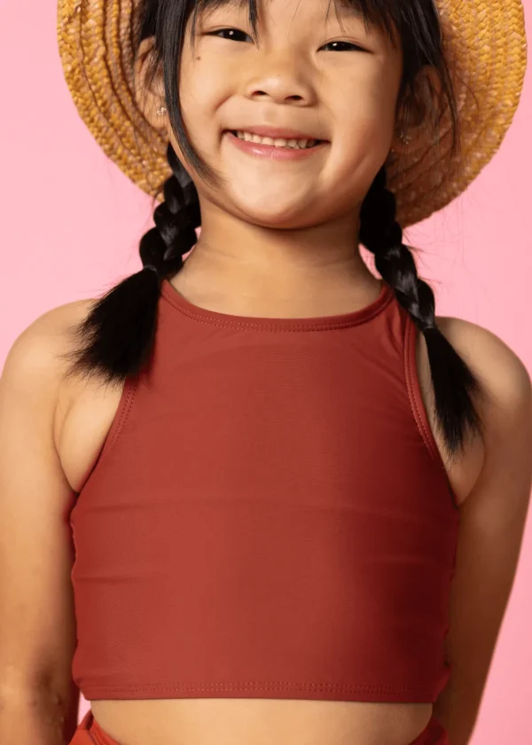 Amber Brown | Mini Racer Back Top