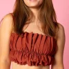 Amber Brown | Oversized Ruffle Top