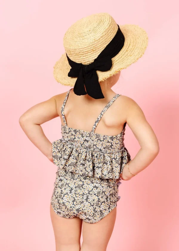 Antique Daisy | Mini Down in Front Ruffle Bottoms