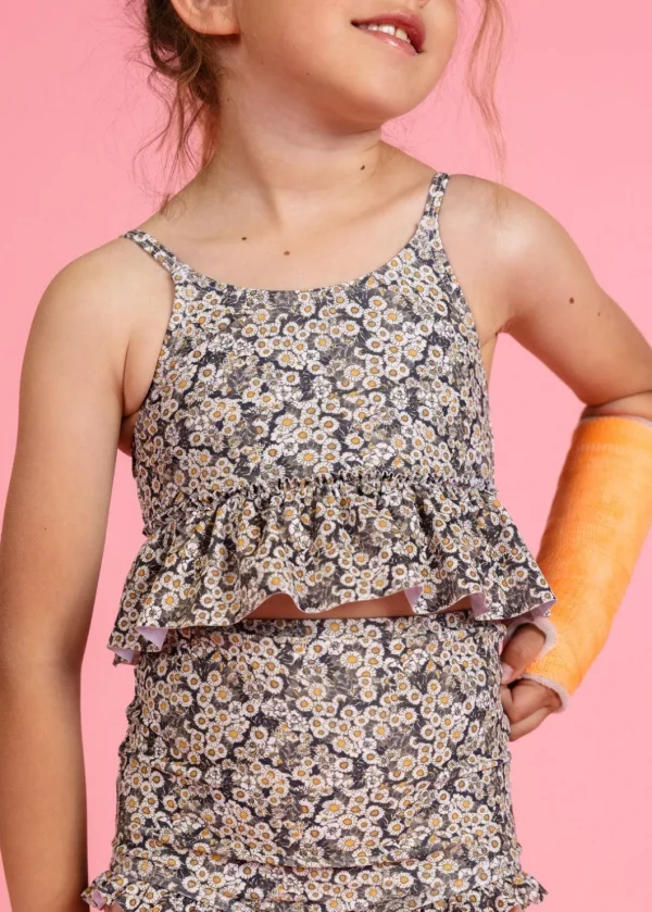 Antique Daisy | Mini Peplum Top