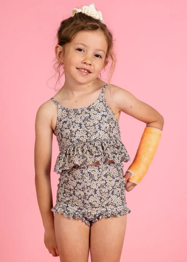 Antique Daisy | Mini Peplum Top