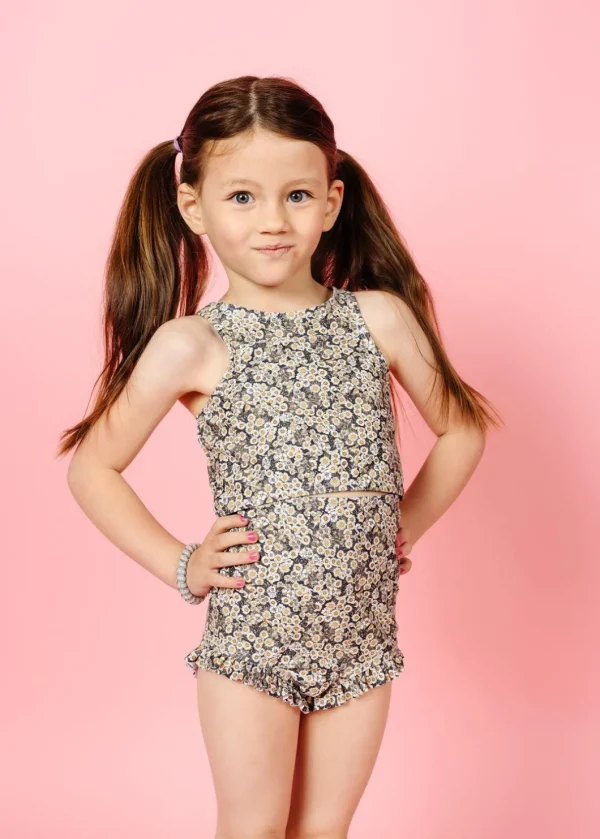 Antique Daisy | Mini Racer Back Top