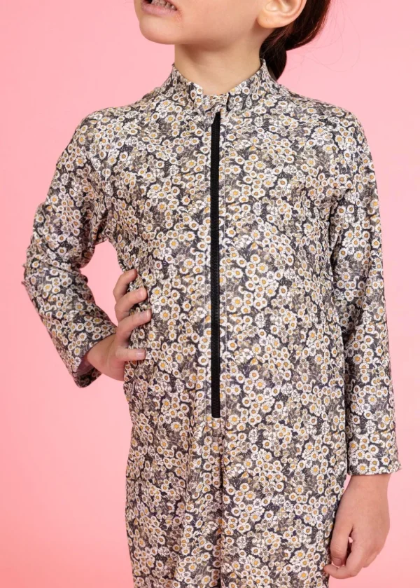 Antique Daisy | Mini Rashguard One-Piece (Unisex)