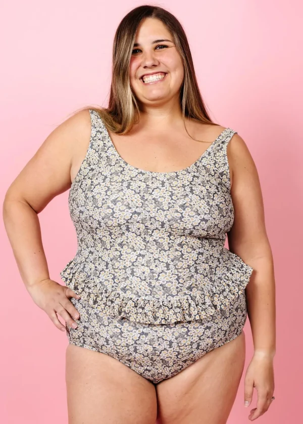 Antique Daisy | Skirted One-Piece