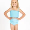 Arctic Blue | Mini Down in Front Ruffle Bottoms