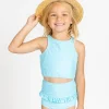 Arctic Blue | Mini Mid-Ruffle Bottoms