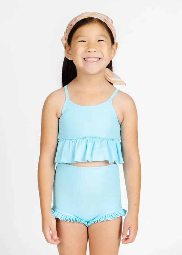 Arctic Blue | Mini Peplum Top