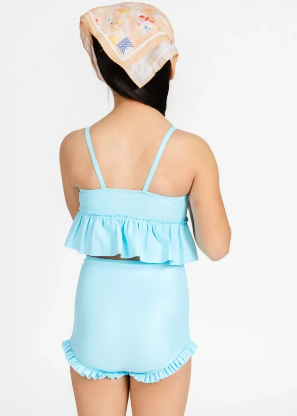 Arctic Blue | Mini Peplum Top