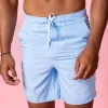 Barely Blue | Mens Swim Trunks