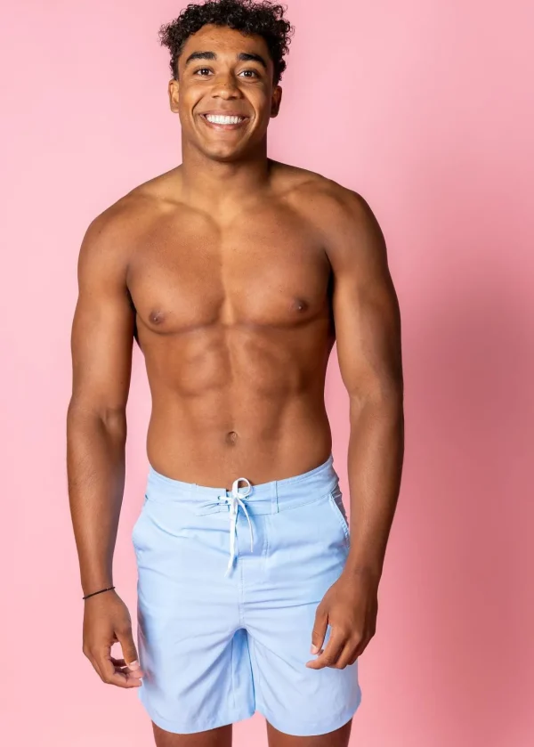 Barely Blue | Mens Swim Trunks