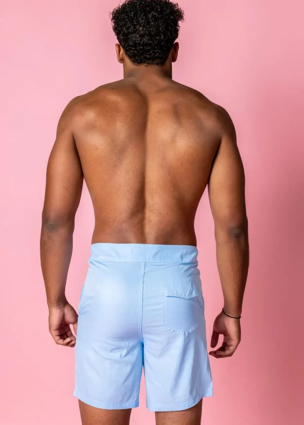 Barely Blue | Mens Swim Trunks