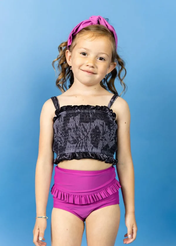Berry | Mini Mid-Ruffle Bottoms