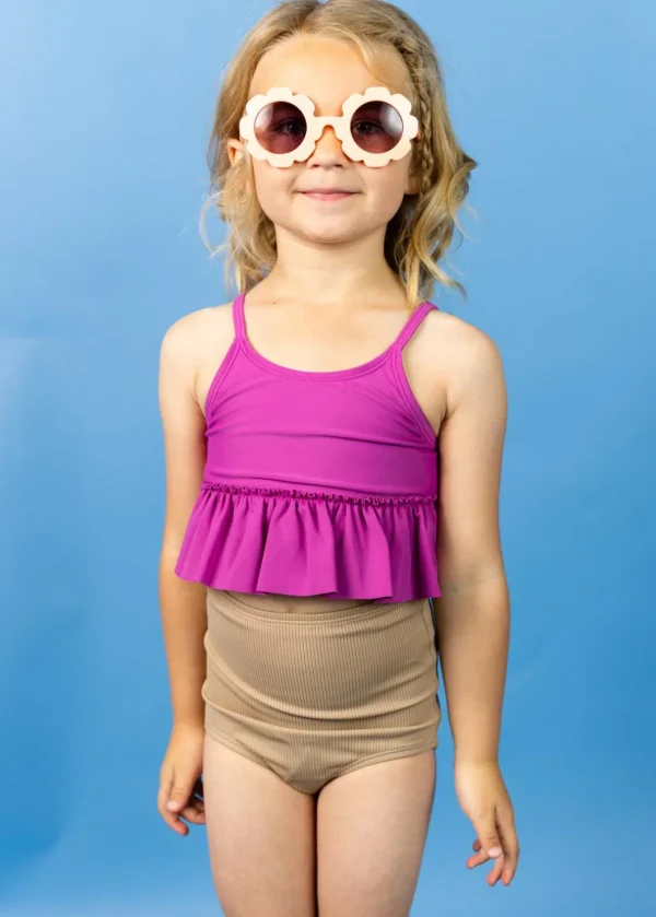 Berry | Mini Peplum Top