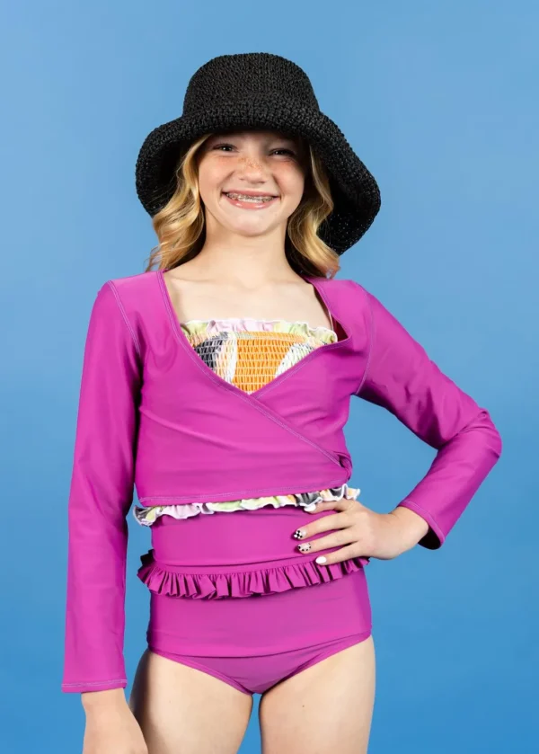Berry | Youth Wrap Top Rashguard