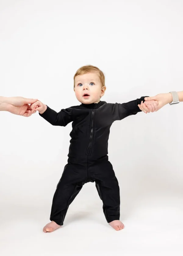 Black | Baby Rashguard One-Piece (Unisex)