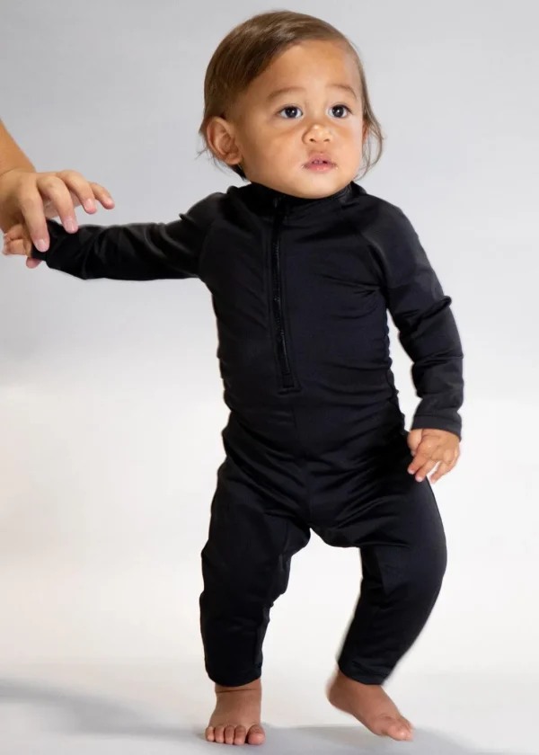 Black | Baby Rashguard One-Piece (Unisex)