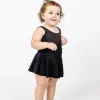Black | Baby Skirted One-Piece