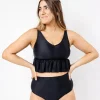 Black | Cut High Bottoms