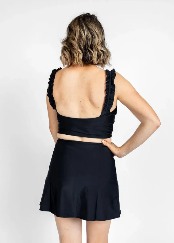 Black | Detached High-Waisted Skirt