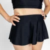 Black | Detached Short Skirt