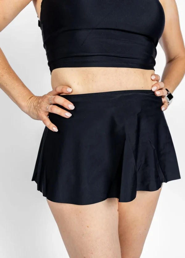 Black | Detached Short Skirt