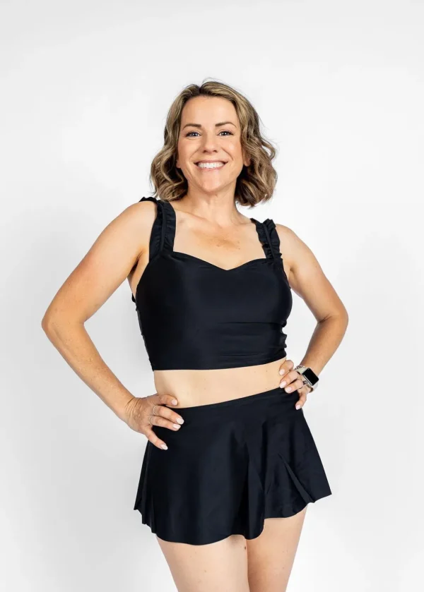 Black | Detached Short Skirt