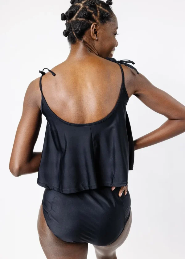 Black | Extended High-Waisted Bottoms