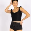 Black | Flutter Top