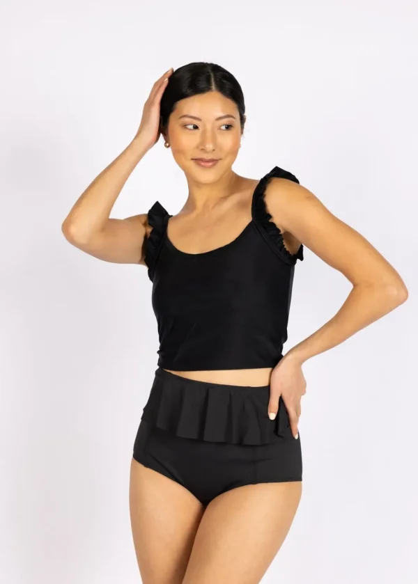 Black | Flutter Top