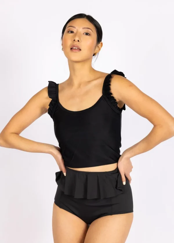 Black | Flutter Top