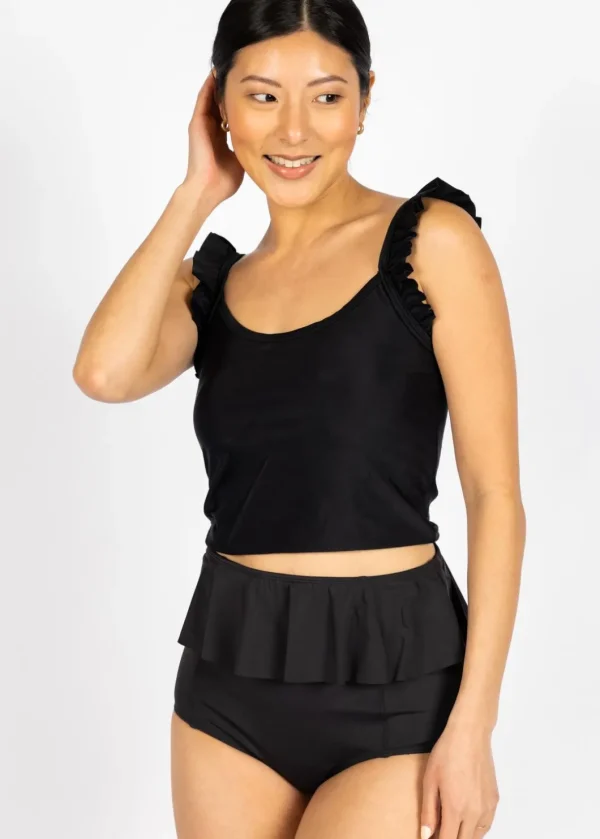 Black | Flutter Top