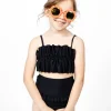 Black | Mini Mid-Ruffle Bottoms