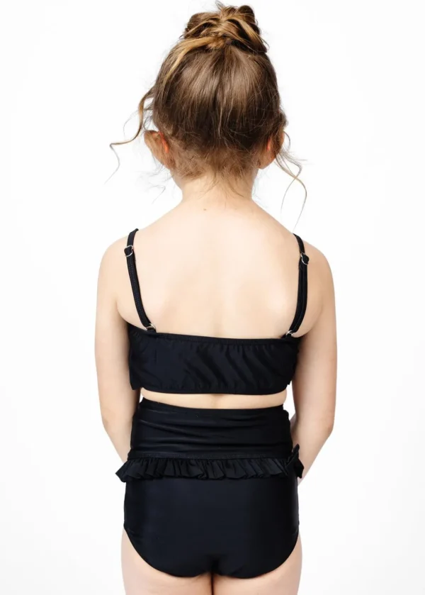 Black | Mini Oversized Ruffle Top