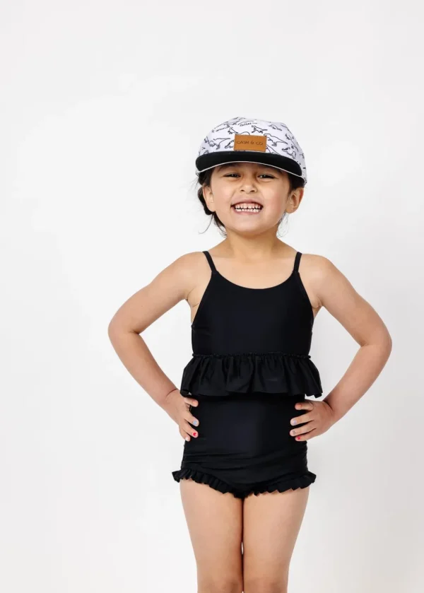 Black | Mini Peplum Top