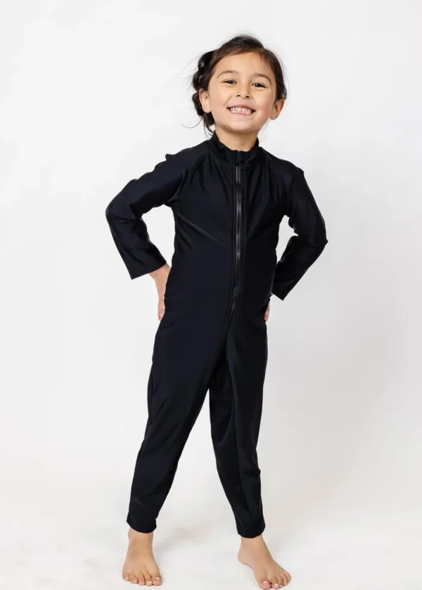 Black | Mini Rashguard One-Piece (Unisex)