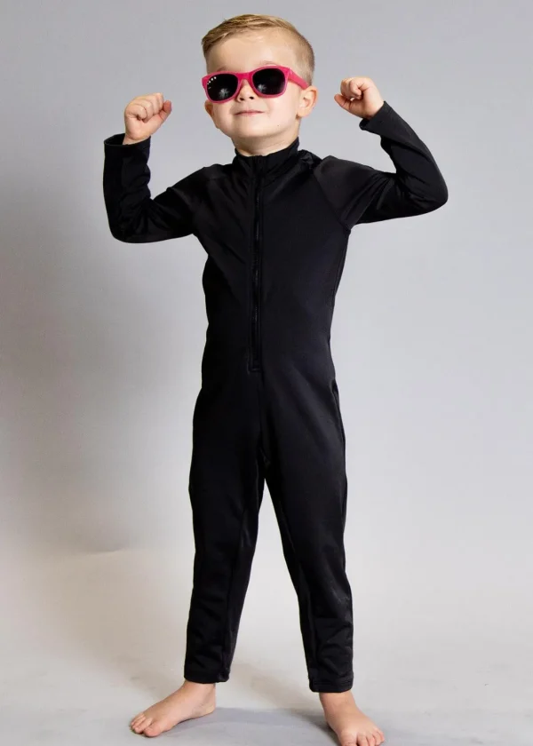 Black | Mini Rashguard One-Piece (Unisex)