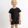 Black | Mini Shorties Rashguard (Unisex)