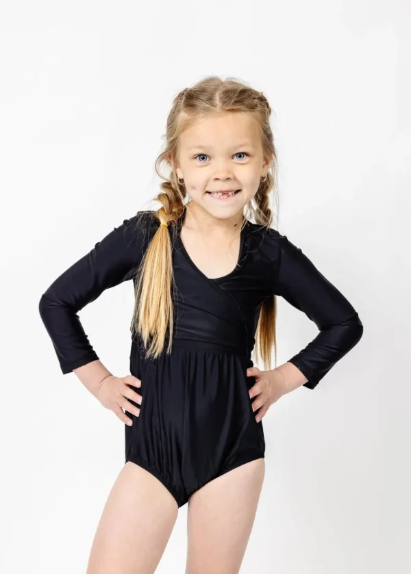 Black | Mini Wrap Top Rashguard
