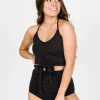 Black | Ruched Bottoms 2.0