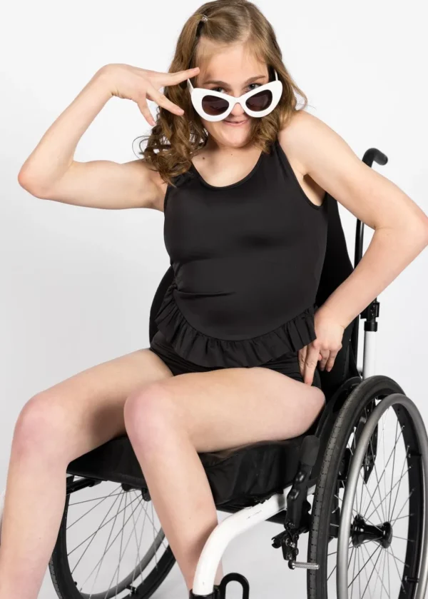 Black | Skirted One-Piece