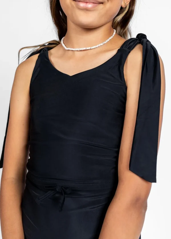 Black | Youth Knot Top
